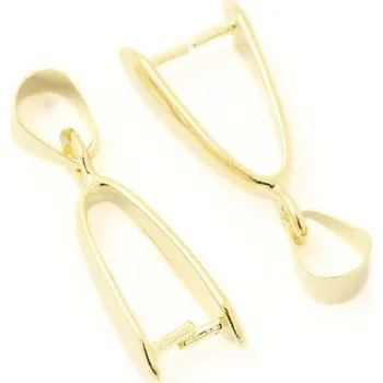 Materiál na výrobu šperku EU Šlupna 20/9mm gold plating 24kt