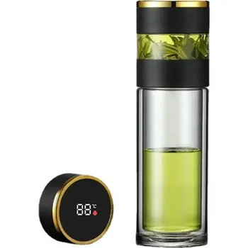 Láhev Partizan Tactical | Termoska na čaj černé sklo 450 4092