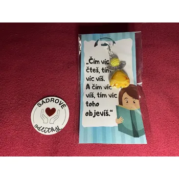 HandMade by VeJa Dárková karta - Čím víc čteš, ... (knihy)