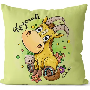 Dekorativní polštářek Polštář 40 x 40 cm Koňská znamení - Kozoroh