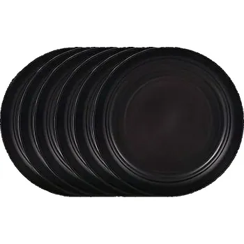 Talíř Talíř malý 4ks, odolný plast, černý