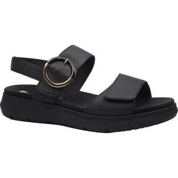 Dámské sandále Letní vycházková obuv, Remonte, černá: Černá Hladká kůže 28,7 44 G - standardní šíře (29953-29954)