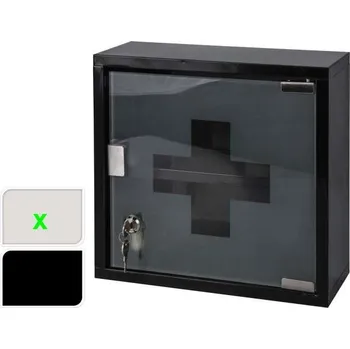 Lékárnička EXCELLENT HOUSEWARE Lékárnička nerez/sklo bílá KO-C80620270bila