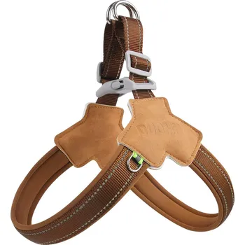 Postroj pro psa Petify Kožený postroj pro psa Tuffy hnědý Velikost: L