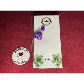 HandMade by VeJa Dárková karta - Pro štěstí (čtyřlístek)