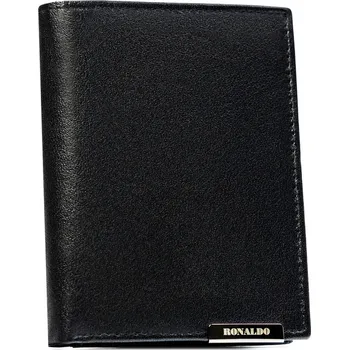 Peněženka vertikální pánská peněženka z pravé kůže bez vnější spony Zapínání: bez zapínání