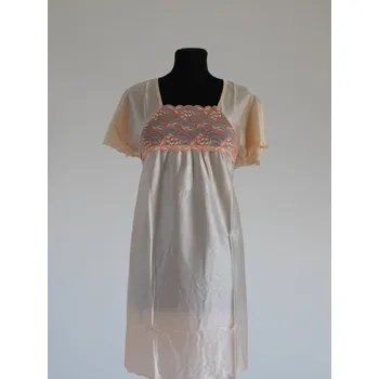 Dámské noční prádlo Lamido Dámská noční košile Rút K meruňka- dvoubarevná krajka 3XL (CZ62 / EU58 (3XL)) - doprava od 59 Kč