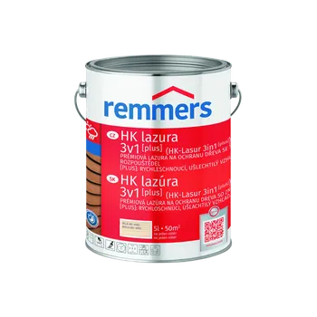 lazura Remmers - HK Lazura 3v1 [plus] Barva: Weiss / Bílá *, Objem: 5l
