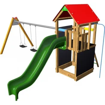 Hra na zahradu Monkey Flexi věž se střechou 150 TH2 - červená střecha