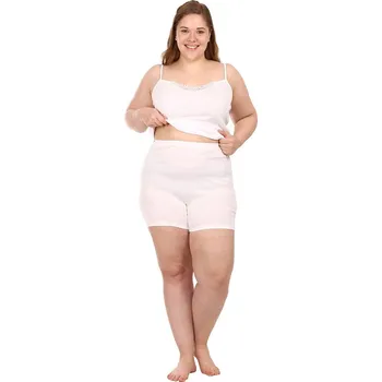 Dámská móda Lamido Dámské kalhotky s nohavičkou Olga bílá XL (CZ54 / EU50 (XL)) - doprava od 59 Kč