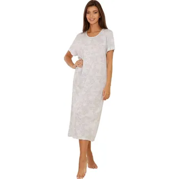 Dámská noční košile Lamido Dámská noční košile Líba K list na modré 4XL (CZ66 / EU62 (4XL)) - doprava od 59 Kč