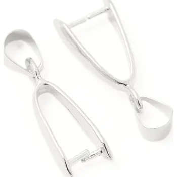 Materiál na výrobu šperku EU Šlupna 20/9mm rhodium