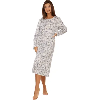 Dámská noční košile Lamido Dámská noční košile Ivana modrý květ 3XL (CZ62 / EU58 (3XL)) - doprava od 59 Kč