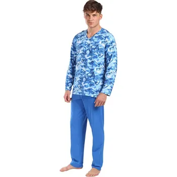 Pánské pyžamo Lamido Pánské pyžamo dlouhé Emil vlk 4XL (CZ66 / 4XL) - doprava od 59 Kč