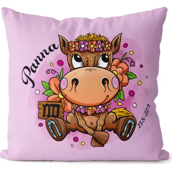 Dekorativní polštářek Polštář 40 x 40 cm Koňská znamení - Panna