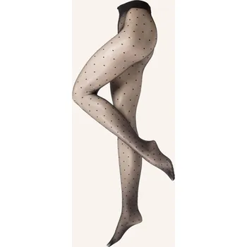 Dámské punčochy Falke Dámské Punčocháče Dot Ti, 3009 black, 36