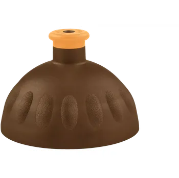 Víčko hnědé/zátka oranžová