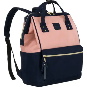 Městský batoh Velký dámský batoh s přihrádkou na notebook Barva: růžová || námořnictvo