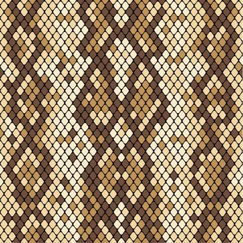 Látka na legíny a plavky, plavkovina, úplet LEGGINE - SHIELD, potisk snake hnědá, metráž, látka