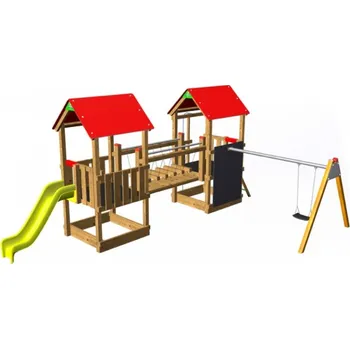 Hra na zahradu Monkey Flexi sestava 2 H1 100 - červená střecha