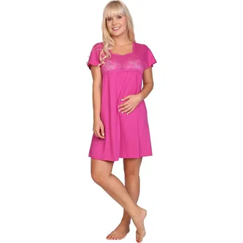 Dámské noční prádlo Lamido Dámská noční košile Anabela malinová 3XL (CZ62 / EU58 (3XL)) - doprava od 59 Kč