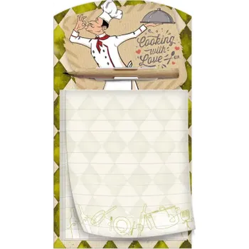 Tiskopis Magnetický trhací zápisník s tužkou - Kuchař - 1132-0403