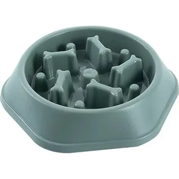 Miska pro psa Protihltací miska pro psa Bone 16 cm zelená