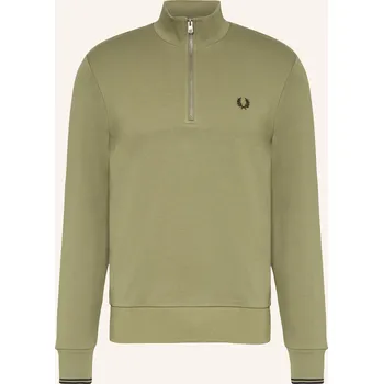 Pánská mikina Fred Perry Pánský Sweat-Troyer, olivová, S