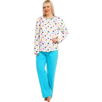 Dámské pyžamo Lamido Dámské pyžamo Agáta barevný motýl XXL (CZ58 / EU54 (XXL)) - doprava od 59 Kč