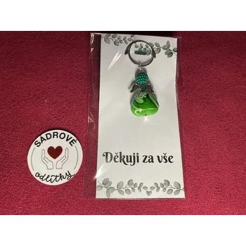 HandMade by VeJa Dárková. karta - Děkuji za vše (lístečky)