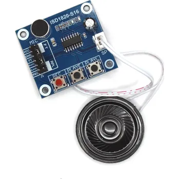 Vývojová deska Modul nahrávání a přehrávání zvukového záznamu s mikrofonem a reproduktorem ISD1820