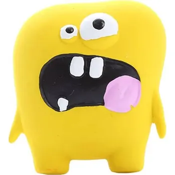 Hračka pro psa Pískací latexová hračka pro psa Boopie 7,5 cm žlutá