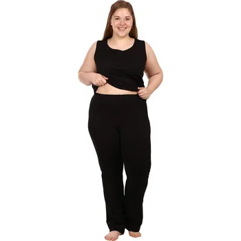 Dámské kalhoty Lamido Dámské kalhoty pro volný čas Hanča černá 4XL (CZ66 / EU62 (4XL)) - doprava od 59 Kč