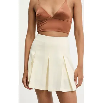 Dámské kraťasy Kraťasy Answear.LAB dámské, béžová barva, high waist 22028.hos 01X, vel. XS