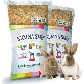 Krmivo pro hospodářské zvíře VKS Pohledští Dvořáci VKS - KKV s AK + granule KRÁLÍCI v odchovu 10kg (Emanox)