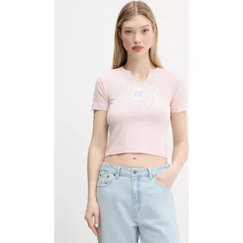 Dámské tričko Tričko Guess Jeans dámské, růžová barva, W5GI27 J1314 W5GI27.J1314 03X, vel. M