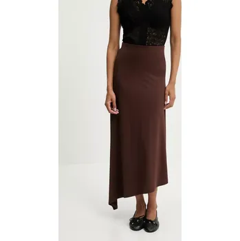 Dámská sukně Sukně Answear.LAB hnědá barva, maxi, áčková vd1806.fjk 88X, vel. S
