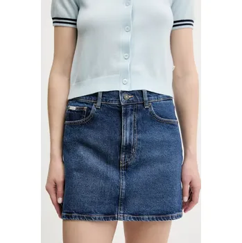 Dámská sukně Džínová sukně Guess Jeans tmavomodrá barva, mini, W5GD0Q D5M44 W5GD0Q.D5M44 59X, vel. 28