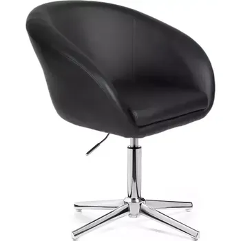 LuxuryForm DESIGN Židle VENICE na stříbrném kříži - černá