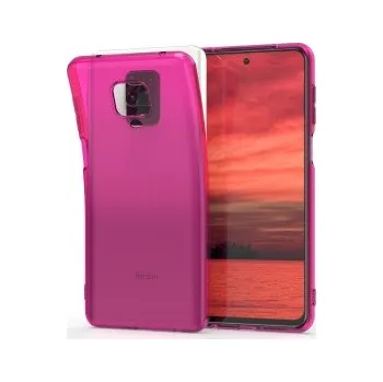 Pouzdro na mobilní telefon Průhledné pouzdro pro Xiaomi Redmi Note 9S / 9 Pro / 9 Pro Max - růžová
