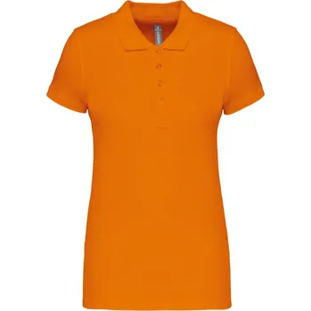 Dámské tričko KARIBAN Dámská pique polokošile K255 Barva: Oranžová, Velikost: XXL