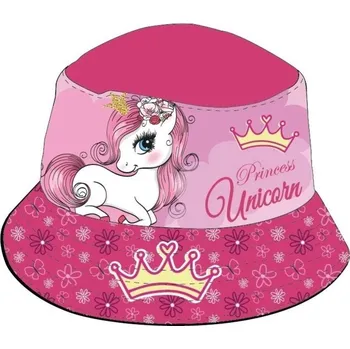 Klobouk dovoz EU Letní dívčí klobouk jednorožec tmavě růžový