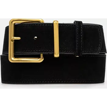 Opasek Semišový pásek Answear.LAB černá barva 1149.CMS 99X, vel. ONE SIZE