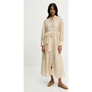 Dámské šaty Šaty Answear.LAB béžová barva, midi 1139.hos 80X, vel. S