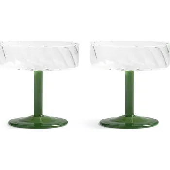 Sklenice Sklenice na šampaňské &k amsterdam 2-pack 347.08 zelená 79X