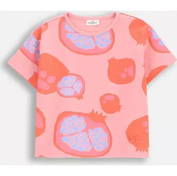 Tričko Coccodrillo růžová barva, TROPICAL STORY GIRL KIDS WC5143204TGK 30X, vel. 104