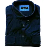 Pánská košile tmavě modrá s dlouhým rukávem 5XL - 8XL Maxfort ODE-MAX-1761-100 - 8XL