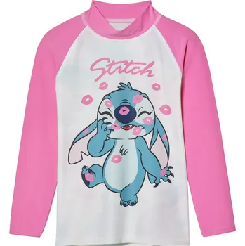 Dívčí triko na plavání s ochranou proti UV záření (Stitch, 98/104)