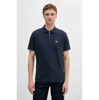 Pánské tričko Bavlněné polo tričko Barbour Hingham Polo Shirt pánské, tmavomodrá barva, MML1458 59X, vel. L