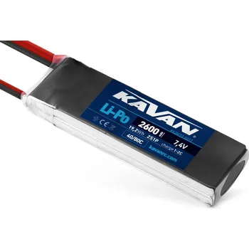 RC náhradní díl KAVAN Li-Po 2600mAh/7,4V 40/80C 19,2Wh - expresní doprava